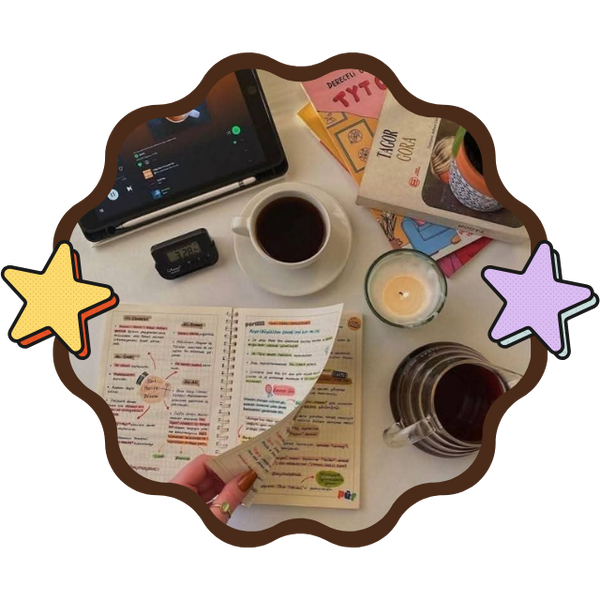 Mujer latina usando inglés para trabajo remoto desde un café