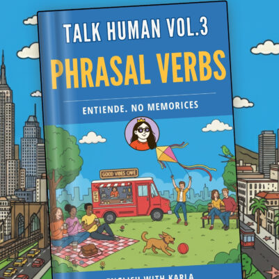 Mujer usando laptop mientras estudia phrasal verbs en inglés