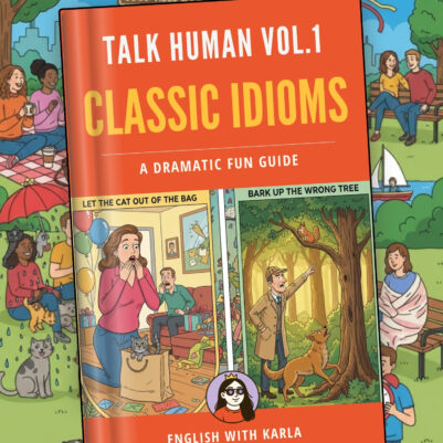 Mujer concentrada mientras revisa lista de verbos ingleses